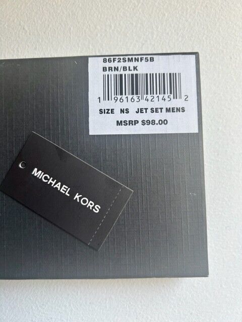 Michael Kors Jet Set Men's Wallet - Brown/Blk - NEW in Box!