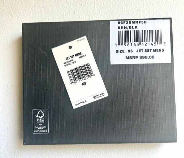 Michael Kors Jet Set Men's Wallet - Brown/Blk - NEW in Box!