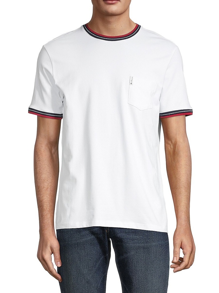 TEESHIRT BEN SHERMAN Cool and casual tee updated in stretch cotto