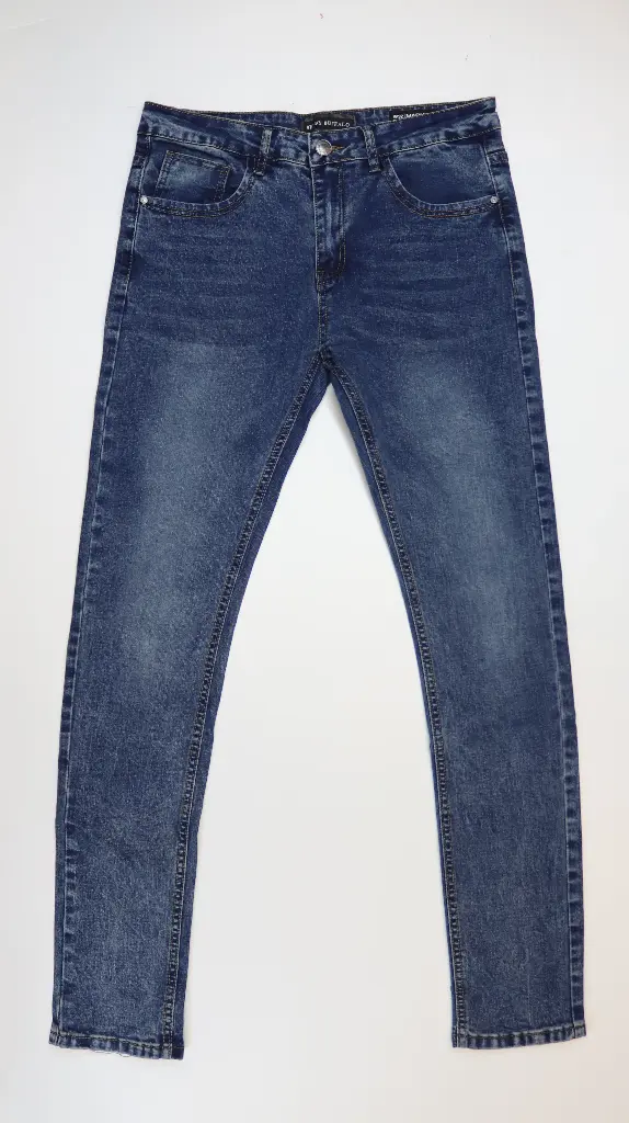 BFL Skinny Mark- Men's Jeans in Whiskered and Contrasted Light Blue - BFL-M40-201