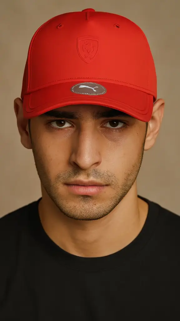 Ferrari Sportwear Style Baseball Cap, Rosso Corsa, Gorra