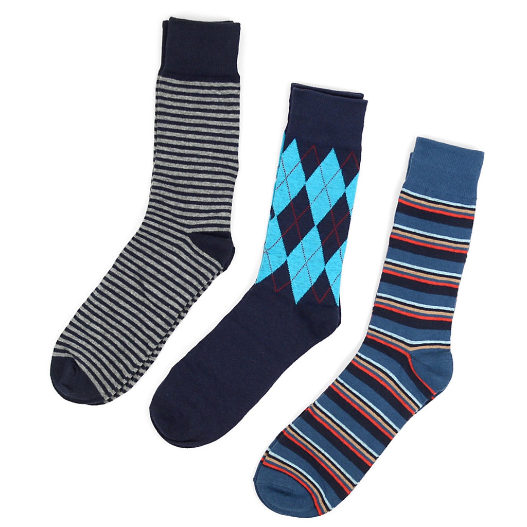 SET MEDIAS 3/1 FANCY MULTI COLOR 