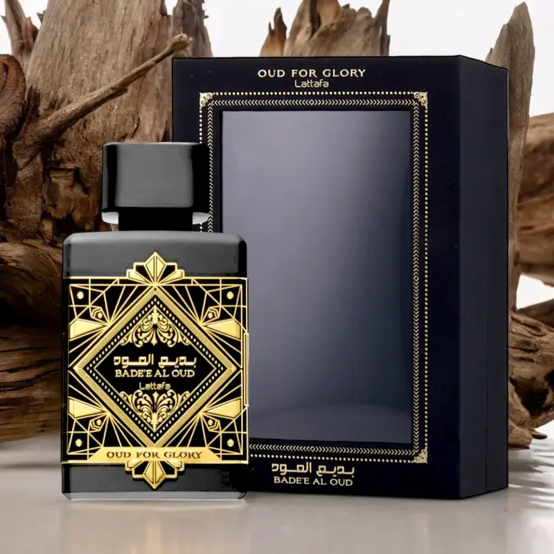 Lattafa Perfumes Bade'e Al Oud, Oud for Glory Eau de Parfum en espray unisex, 3.4 onzas