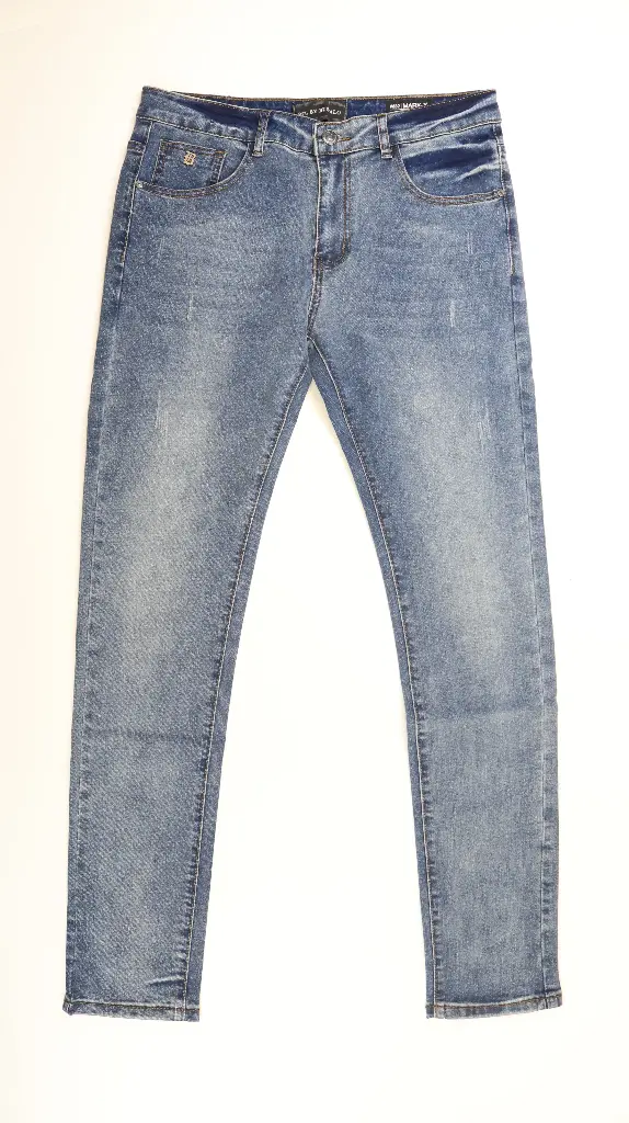 JBFL MARK-X M40-208 Skinny Men's Jeans in Whiskered and Contrasted Light Blue