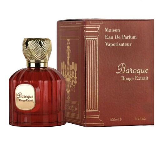 [JFM5811306] Perfume Baroque Rouge Extrait EDP for Men or Women 3.4 Fl. Oz. (U.a.E) Fresh Spray Unisex Adult Eau De Parfum Maison Alhambra