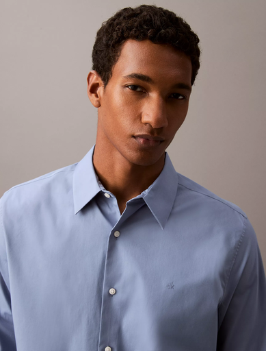 [JFM5818668] Calvin Klein Men's Casual Shirt - Blue - 