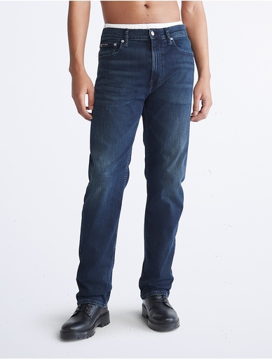 [JFM5818575] Calvin Klein Men's Standard Straight Fit Jeans - Blue - 34W X 30L
