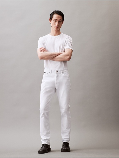 [JFM5818579] Calvin Klein Men's Slim Fit Jean - White - 34W X 30L
