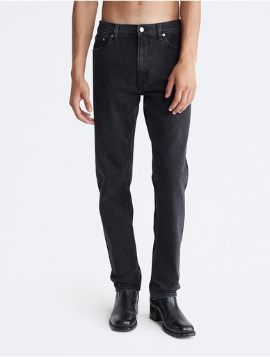 [JFM5818587] Calvin Klein Men's Classic Tapered Fit Jeans - Black - 36W X 30L
