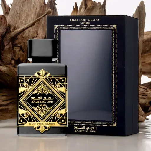 Lattafa Perfumes Bade'e Al Oud, Oud for Glory Eau de Parfum en espray unisex, 3.4 onzas