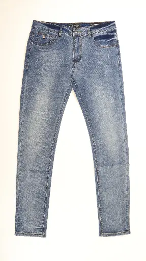 JBFL MARK-X M40-208 Skinny Men's Jeans in Whiskered and Contrasted Light Blue