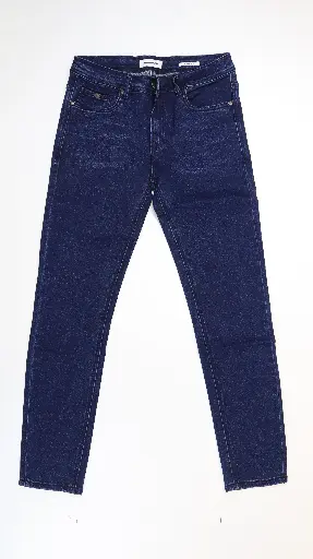 [BS13-A-DB04] Relaxed Straight Driven Men's Jeans in Dark Blue Sanded- Hummer Jeans